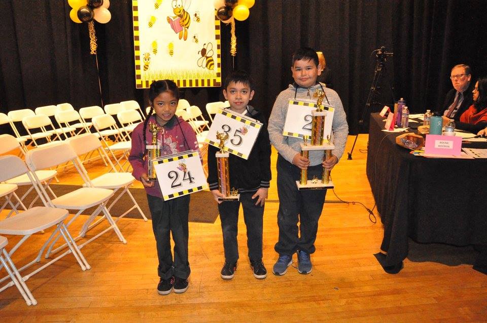 Primary Division Spelling Bee Winners (left) Jeannine apostol Laurel street ES 3rd (3rd place) (center) Christian Carlos King ES