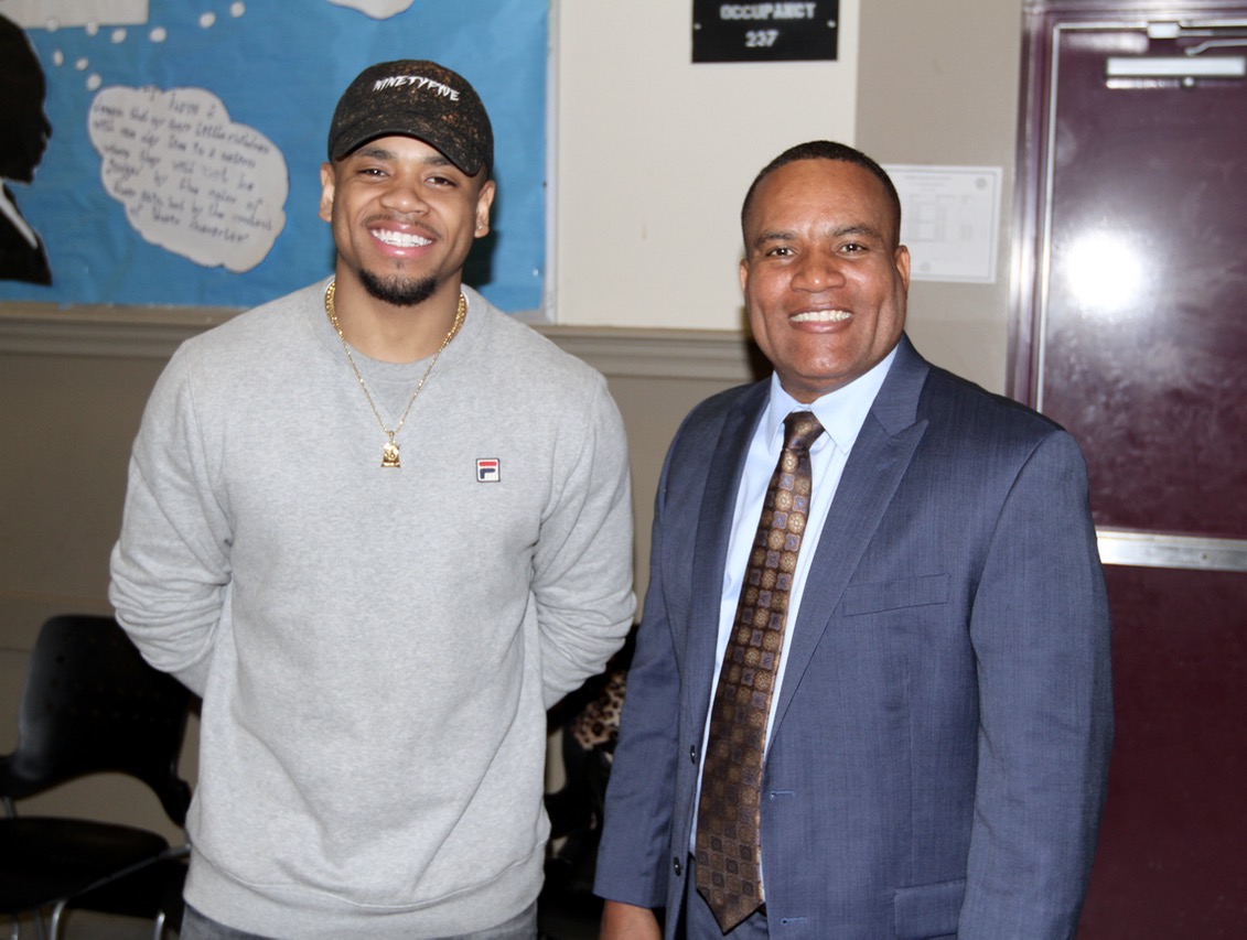 Superintendent Brawley and Mack Wilds