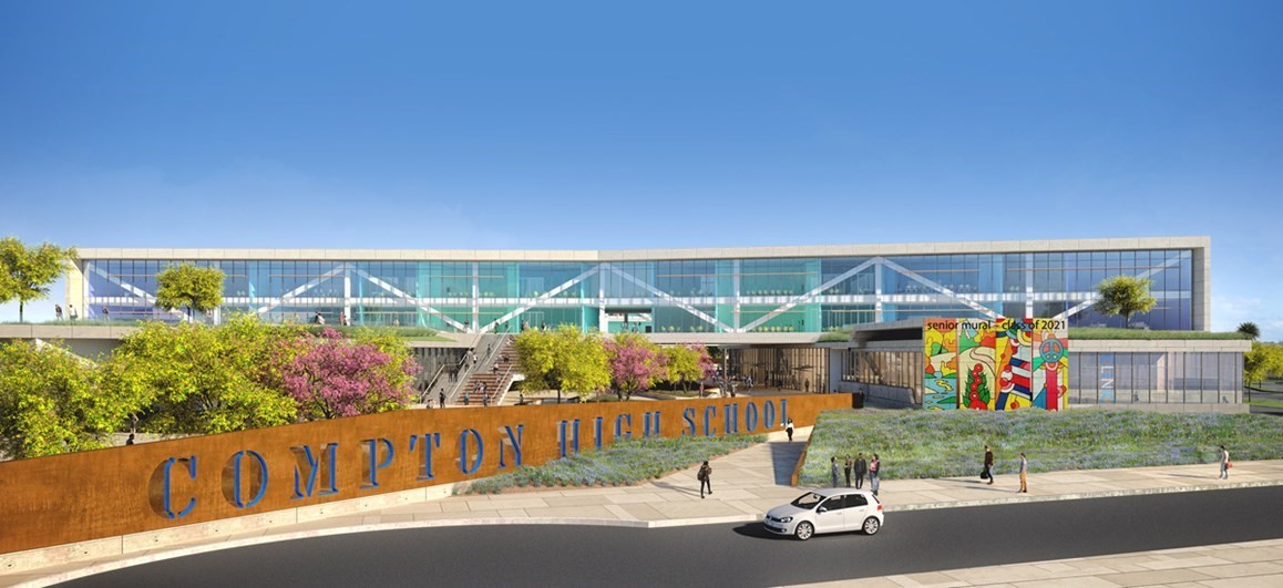 Drawing of New Compton High School Design