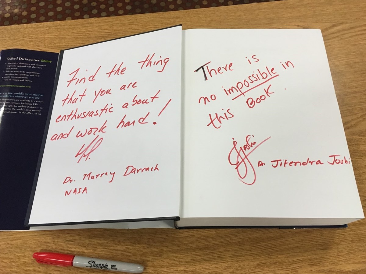 NASA Book Signed