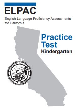 ELPAC Practice Test Kindergarten  Image