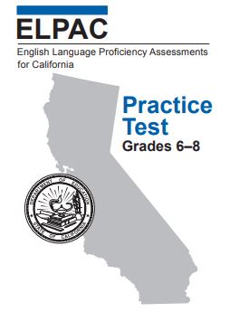 ELPAC Practice Test Grades 6-8 Image