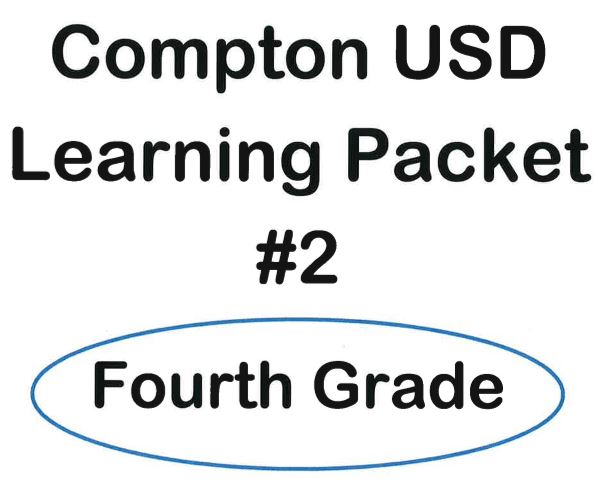 Learning Packet #2 4th Grade Image